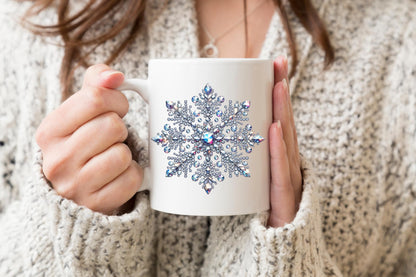 Snowflake Sublimation Transfer, Crystal Snowflakes Printed Transfer, Snowflake Sublimation Design, Winter, Printed Christmas Transfer (Adult x1-8.5+")