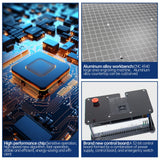 CNCTOPBAOS 3 Axis 4540 500W CNC Router Engraving Machine with Aluminum Table/GRBL Touchscreen Offline Controller/Limit Switch/E-stop,Carving Milling Cutting Metal Wood Stainless Steel Acrylic PCB PVC CNCTOPBAOS