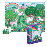 Crocodile Creek 36-Piece Jigsaw Floor Puzzle - Fun Floor Puzzles for Kids Ages 3-5 - Heavy-Duty Shaped Box for Storage - Unicorn Dreams - 27" W x 20" H Finished Crocodile Creek
