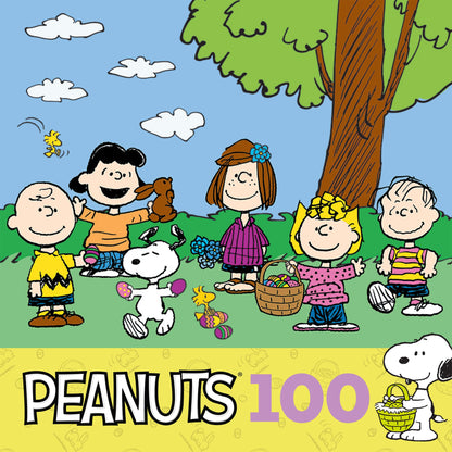 RoseArt - Peanuts - Easter Fun - 100 Piece Jigsaw Puzzle for Kids and Adults