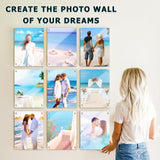 OIOIPPIO 6 Pack Sublimation Glass Photo Blanks 7.87"x 11.8" Wall Mount Tempered Glass Sublimation Blanks Sublimation Photo Sign Blank for DIY Printing, Wall Decor, Room Decor OIOIPPIO