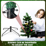 Roowest Folding Christmas Tree Stand Artificial Xmas Tree Base Holder Replacement Metal Tree Stand Base for Christmas Tree(16 Inch,Green) Roowest