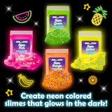 Original Stationery Tropical Glow in The Dark Slime Kit – Create Neon Crunchy, Rainbow, Floam & Jelly Cube Slime - Birthday Gift for Girls and Boys Original Stationery