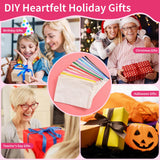 50Pcs Canvas Makeup Bags Bulk, 7.87 x 5.7 Inch Cotton Sublimation Blank DIY Heat Transfer Cosmetic Makeup Bag w/Colorful Zipper for Bridesmaid Makeup Bag Travel Toiletry Pouch Storage, Christmas Craft AMDAILY