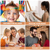 lamplig Paint by Numbers Kit for Kids 4-6,6-8 Famous Scenery Paint by Numbers for 6 Pack 10x14 Inch Painting by Numbers for Kids Ages 8-12 DIY Oil Paint On Canvas Without Frame lamplig