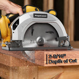 Circular Saw for Dewalt 20V MAX Battery, 7-1/4 Inch Power Wood Saws with Brushless Motor, 0-50 Degree Bevel Capability, Electric Saw for Wood Cutting Plastic(No Battery) PropeLannt