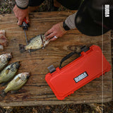 BUBBA Pro Series Lithium-Ion Electric Fillet Knife with Non-Slip Grip Handle, 4 Ti-Nitride S.S. Coated Non-Stick Reciprocating Blades, Charger and Case for Fishing BUBBA