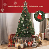 50pcs Christmas Wooden Ornaments for Crafts, 10 New Styles Unfinished Wood Slice Ornaments, Wooden Christmas Ornaments to Paint, Christmas Tree Hanging Ornaments Wood Christmas Decoration DIY Crafts Sotipevs