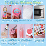 JUYRLE DIY Lip Balm Kit - Make Your Own Natural Beeswax Lip Balm with Containers, Moisturizing Base, Perfect for Kids and Adults JUYRLE