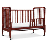 DaVinci Jenny Lind 3-in-1 Convertible Crib in Rich Cherry, Removable Wheels, Greenguard Gold Certified DaVinci