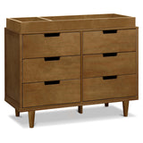 DaVinci Marley 6-Drawer Dresser - Baby Dresser for Nursery - Kids Bedroom Furniture - Double Chest of Drawers for Toddler Boys and Girls - Versatile Wood Dresser for Living Room, Hallway - Walnut DaVinci