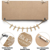 Mothers Day Gifts for Mom Women, Housewarming Gifts New Home Wall Decor Sign, This Is Us Family Picture Frame Wedding Gifts for Couples Farmhouse Rustic Wood Hanging Photo Holder New Homeowner Gifts MAYICIVO