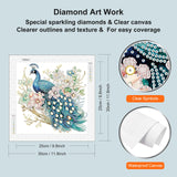 WSLWXSHM 5D Special Shape Diamond Art Kits for Beginners, Diamond Painting Kits for Adults Peacock, Crystal Rhinestones Diamond Painting for Home Wall Decoration Gift 12×12inch/30×30cm, Flower WSLWXSHM