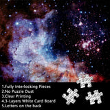 BUHAH Galaxy Jigsaw Puzzles Space Puzzle 1000 Pieces for Adults Solar System Jigsaw Puzzle Universe Puzzles Hubble Messier 2 Planet Star Nebula Picture Puzzles as Family Decorate BUAHA