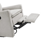 Oxford Baby Uptown Upholstered Swivel Glider & Recliner Nursery Chair, Sand Oxford Baby