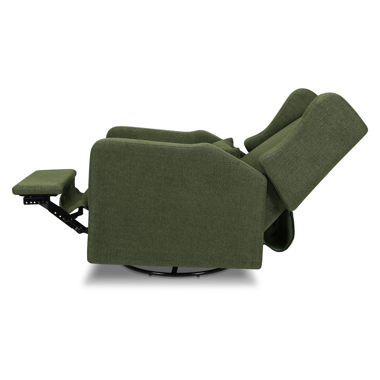 DaVinci Carter’s Arlo Swivel Rocker Recliner Chair - GREENGUARD Gold, FSC & Certi-PUR US Certified - Ultra Comfy Nursery Glider Recliner - Glider Rocking Chair for Nursery & Living Room - Forest Green DaVinci