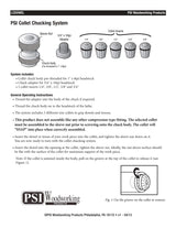 PSI Woodworking Products LCDOWEL Dowel Collet Chuck System PSI Woodworking