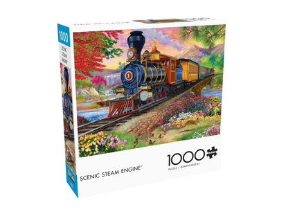 Buffalo Games - Bigelow Illustrations - Scenic Steam Engine - 1000 Piece Jigsaw Puzzle for Adults -Challenging Puzzle Perfect for Game Nights - Finished Size is 26.75 x 19.75