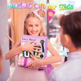 CY2SIDE 60PCS Princess Fairy Wand Scratch Bookmarks for Girls, Make Your Own Fairy Stick Scratch Paper Magic Wands Bookmark, DIY Princess Stick Rainbow Crafts Ornaments for Kids Birthday Party CY2SIDE