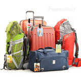 Framendino, 10 Pack Sublimation Blank Luggage Tags with Straps Heat Transfer Double Sided Blank DIY Travel ID Tags Framendino