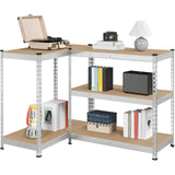 Topeakmart 5-Tier Utility Shelves, Metal Storage Shelves Garage Shelving Unit Adjustable Garage Storage Shelves Storage Racks Heavy Duty Shed Topeakmart