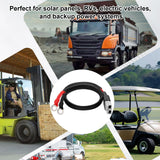 XRDS -RF 8AWG Battery Quick Connect Cable 3 FT, 50 Amp Anderson-Style Connector to O-Ring Terminal, for Solar, RV, EV, and Backup Power Systems XRDS -RF