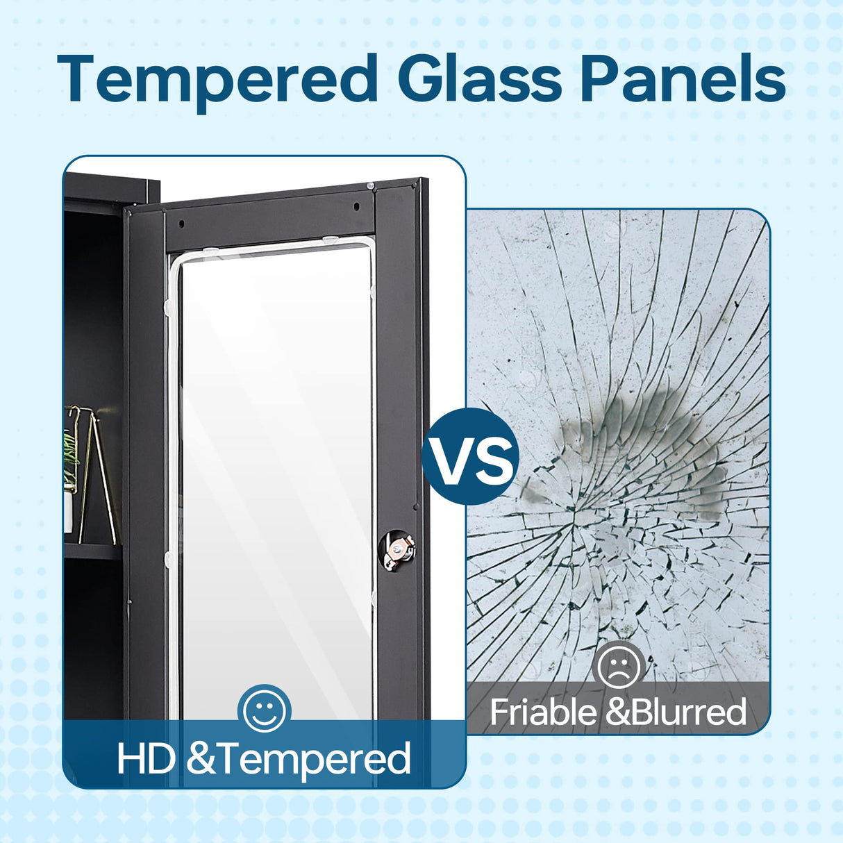 PEUKC Display Cabinet-71 Inches 4 Adjustable Shelves Curio Cabinets with Locking Glass Doors Display Case for Collectibles, Cosmetics, Hydroponics, Books (Black,Assemble Required) PEUKC