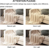 lifein Throw Blanket for Couch-Soft Boho Bed Throw Blankets,Cozy White Chenille Knitted Throw,Small Knit Farmhouse Lightweight Blanket&Throw for Summer,Woman,Chair,Sofa,Home Decor(White/Cream,60*80") lifein