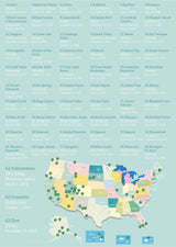 National Parks Puzzle for Adults 1000 Pieces, Travel Poster Landscape Puzzle Including Zion Yellowstone Yosemite, Nature Jigsaw Puzzles Scenery Mountain Scene PICKFORU