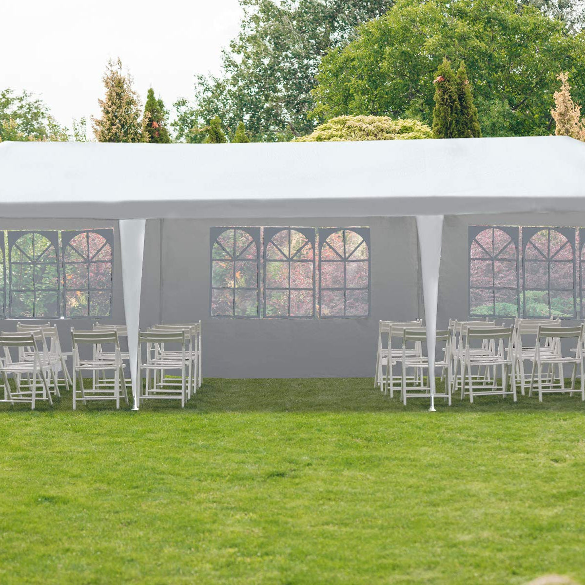 Gazebo Tent 10'x30' Canopy Tent Outdoor Gazebo Canopy Wedding Party Te ...