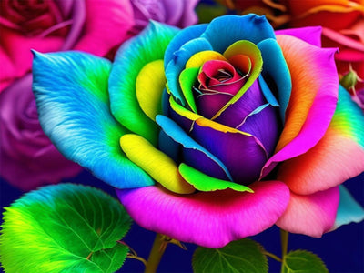 Meothan Diamond Art Kits for Adults - Rose Flowers Diamond Painting Kits for Adults Beginners, 5D DIY Round Full Drill Gem Art Paint by Diamonds Dots Crafts Kits for Home Decor Gift 12x16inch