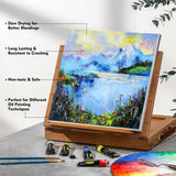 Oil Paint, 40pcs (18ml/0.6oz) with Storage Box, Rich Pigments, Vibrant, Non Toxic Paints for Professional Artist, Hobby Painters & Kids, Ideal for Canvas Painting Magicfly