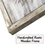 Farmhouse Framed Wall Art Picture: Rustic Barn Farm Wood Artwork Decor Large Country Landscape Windmill Print Horizontal Panoramic Countryside Rural Nature Scene Painting for Living Room Bedroom SD SOFT DANCE