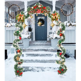 Metal Pergola Arbor, Outdoor Flower Garden Arch Trellis, Steel Garden Arbor for Climbing Plants, Wedding Decoration, 7'8" H x 4'5" W Skypatio