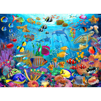 Puzzles for Kids Ages 6-8 8-10 Year Old - Ocean Underwater World, 200 Pieces Jigsaw Puzzles for Kids, Learning Educational Toys for Boys and Girls