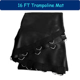 Bzzter 16FT Trampoline Mat,171.8"/14.31ft Diameter Mat with 108 Rings Fits 6.5"-7.0" Spring，w/Pull Hook and Gloves,not Include Frame and Spring Bzzter