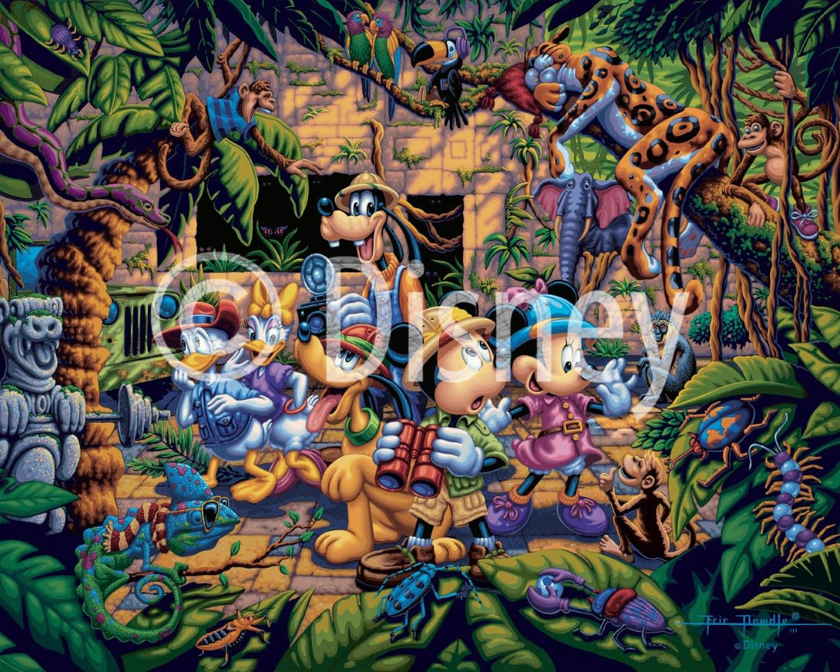 Mickey & Friends Exploring The Jungle - 500 Piece Jigsaw Puzzle - Disney Dowdle D·O·W·D·L·E