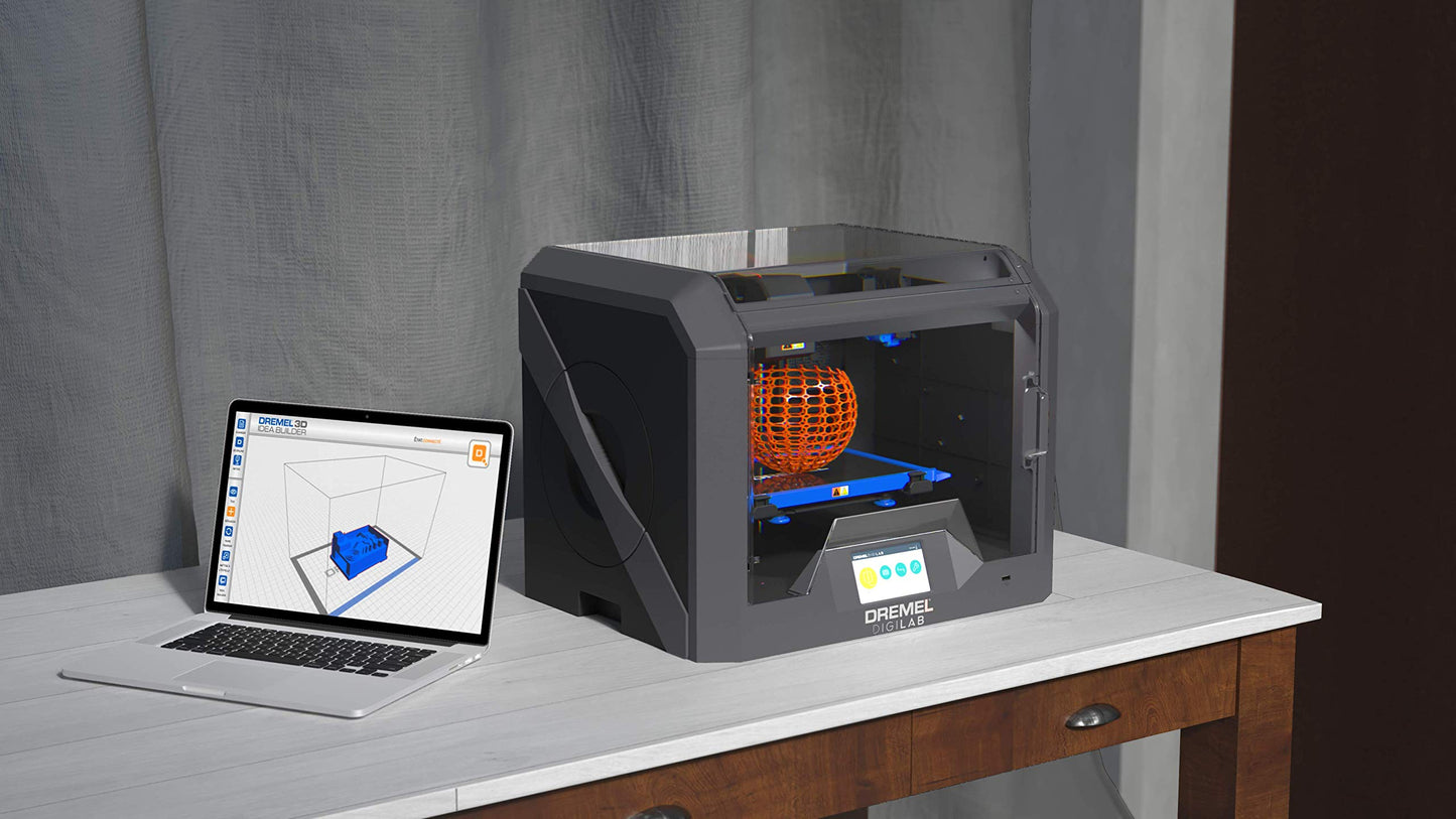 Dremel - 3D45-EDU DigiLab 3D45 Award Winning 3D Printer w/extra supplies, 30 Lesson plans, PC & MAC OS, Chromebook, iPad Compatible, Built-in HD Camera, Heated Build Plate - WoodArtSupply