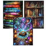 DAZZLEDOTS Diamond Art Kits for Adults 3 Pack Book Diamond Painting 5D Magic Diamond Art Kits for Beginners DIY Full Drill Paint by Diamonds Dot Gem Art for Home Wall Decor 12 x 16Inch DAZZLEDOTS