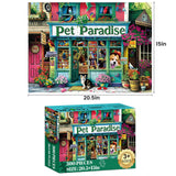 Jigsaw Puzzles for Adults 300 Pieces,Pet Store Adult Puzzles Animals Paper Puzzle with Large Poster Great Birthday Party Gift for Adult Children Elderly Challenging Family Activity 20.5 x 15 in WSCXSC