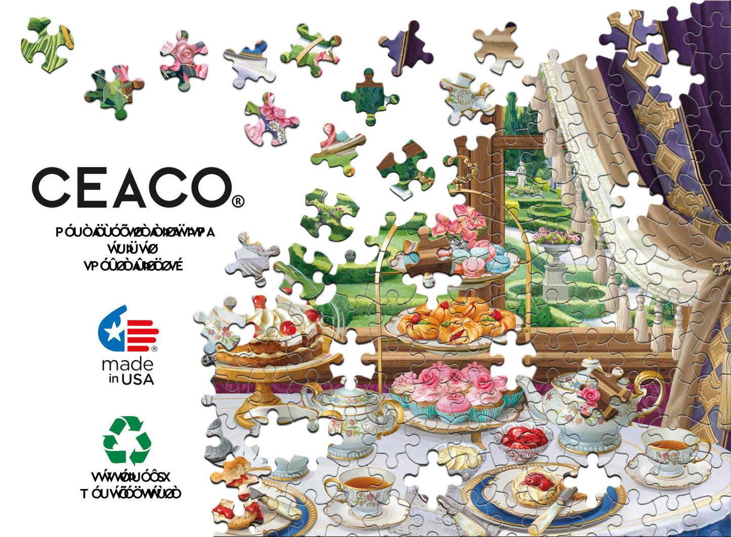 Ceaco - English Breakfast - 1000 Oversized Piece Jigsaw Puzzle