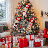 DeckTheHalls Christmas Stockings, 3 PCS Personalized Christmas Stocking, 19” Large Holiday & Family Stocking for Christmas Tree Decoration | Fireplace Party Decoration DeckTheHalls
