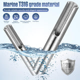 Yaocom 50 Pack 316 Stainless Steel 1/8" Invisible Cable Railing Kit Invisible Terminal Toggle Anchor Angle Stainless Steel Adjustable Cable Railing for Metal Railing Corner Post and Wall Post Yaocom