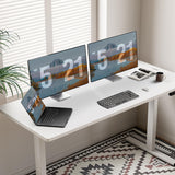 SIAGO Electric Standing Desk Adjustable - 48 x 24 Inch Sit Stand up Desk with Cable Management - 3 Memory Preset Adjustable Height Desk Computer Home Office Desk SIAGO