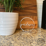 ROCC RUSTED ORANGE CRAFTWORKS CO. Anderson Tabletop or Shelf Personalized Name Sign - freestanding personalized family name sign last name signs for home decor custom name sign standing (4 inch Name Only) ROCC RUSTED ORANGE CRAFTWORKS CO.