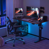 ExaDesk 48 * 24 Inches Electric Standing Desk, Adjustable Height Sit Stand Up Desk with 3 Memory Presets, Motorized Home Office Computer Gaming Workstation Desk, Espresso ExaDesk