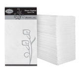 Premium White Napkins, 1/8 Fold Dinner Napkin, Disposable 2-Ply White Party Napkins, Value Pack 100 Count Nicole Home Collection
