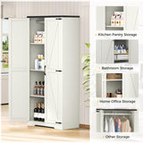 SPERTIKC Wardrobe Closet with Doors, 72" Armoire Wardrobe Cabinet, White Bedroom Storage Cabinet with Hanging Rod for Kitchen, Pantry SPERTIKC