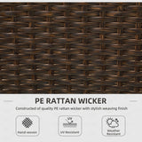 Outsunny 2 Piece PE Rattan Outdoor Dining Chairs with Cushion, Patio Wicker Dining Chair Set with Backrest, Armrests for Patio, Deck, Garden, Cream White Outsunny