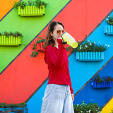 sweet grain 20 Pack 40 oz Neon Tumbler with Handle, Leak Proof Sublimation Tumbler with Lid and Straw, Stainless Steel Vacuum Insulated Travel Mugs for Water, Iced Tea or Coffee sweet grain